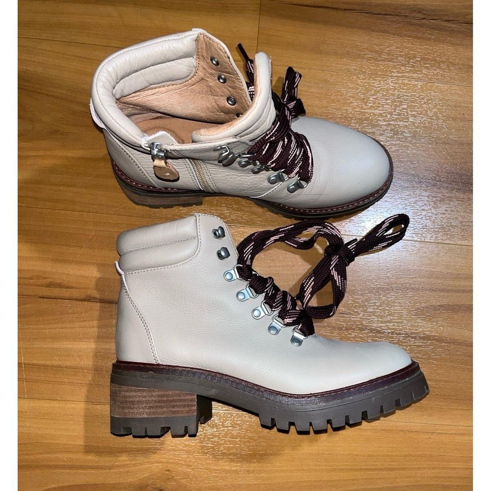Womens Gentle Souls Brooklyn 2.1 Combat Hiking Lace-Up Boots,